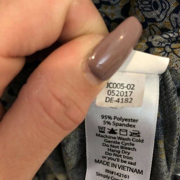 LuLaRoe XXS Minnie Mouse Print Gray & Yellow Short Sleeve Swing Dress Shift Rare - Picture 9 of 9